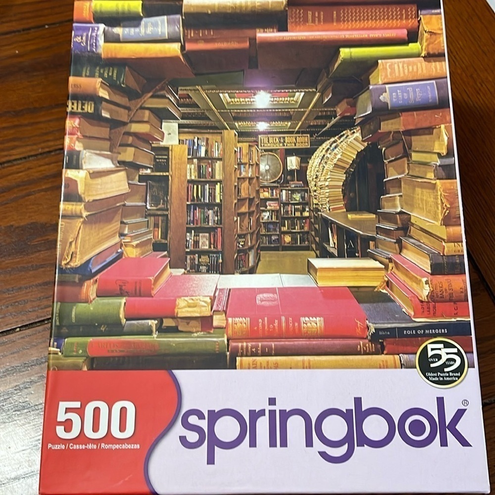 Springbok 500 Piece “Book Shop” Jigsaw Puzzle 20” by 20”